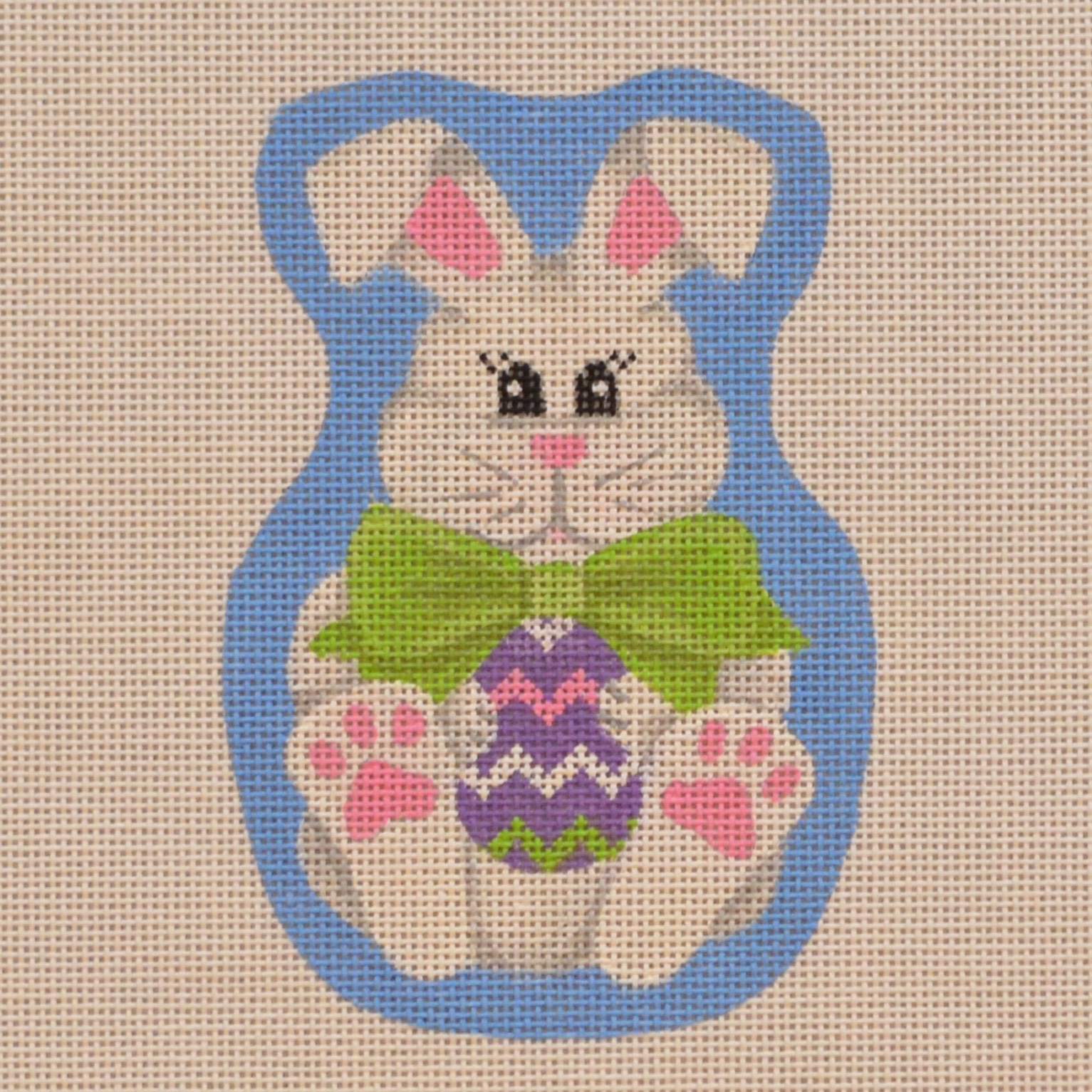 Easter Needlepoint design, Needlepoint canvases easter bunnies